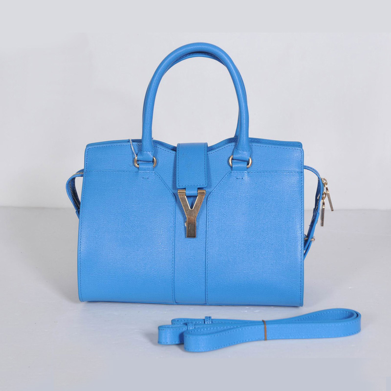 8220 Yves Saint Laurent Piccolo Cabas Chyc Bag 8220 azzurro